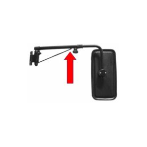 Specchietto Retrovisore Destro Manuale Con Antenna | Braccio Lungo | Per Iveco Daily 2006-2014 - Foto 2